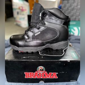 Brahma Black Work Boots Waterproof